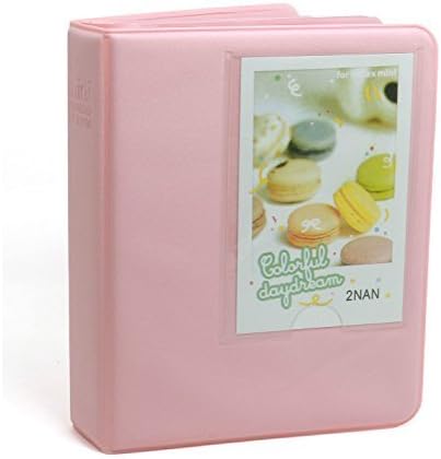 JXE Candy Color Macaron Fuji Instax Mini Book Album For instax mini7s 8 9 25 50s Films - Pink