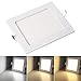 Produktbild VINGO® 9W Ultraslim LED Panel Einbaustrahler Farbwechsel zwischen Warmweiss, neutralweiss und kaltweiss Deckenleuchte Einbau Lampe Licht+Trafo Eckig[Energieklasse A++]