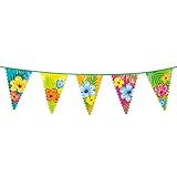 Zusatzinfo: Packungsinhalt: 1 NET TOYS Hibiskus Deko Girlande Blumen Wimpelkette Hawaii 6 m Südsee Partydeko Wimpelgirlande Karibik