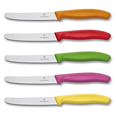VICTORINOX lot de 5 couteaux de table multicolore swiss made