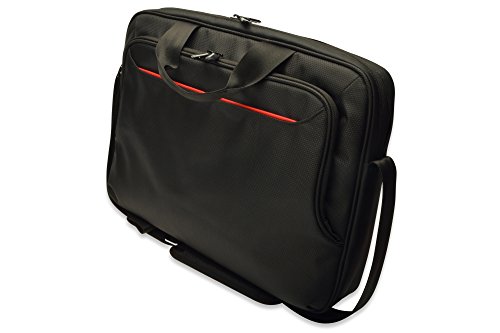 ednet Notebook Tasche für 15,6" Laptops, mit Trolley-Halter, Super-Faser, Nylon, schwarz