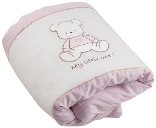 Baby Oliver Swarovski Appliqué Teddy Duvet Cover (100 x 140 cm, Pink)