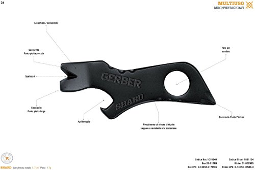 Gerber Shard Schlüsselanhänger Werkzeug – Schwarz - 2