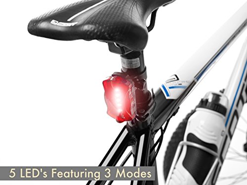 Fahrradlampen Set – Superhelle LED-Lampen fürs Fahrrad – Einfach zu montierende Vorder- und Rücklampe mit Schnellverschluss-System – Beste Front- und Rückbeleuchtung – Passend für alle Räder (200 Lumen) (200 Lumen) - 3