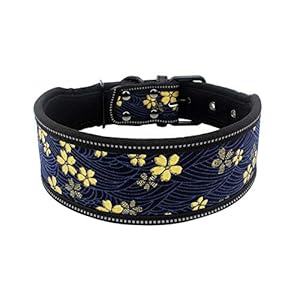 Smilikee Collar para Perro Extra Ancho, Suave, Resistente, Reflectante, Grande