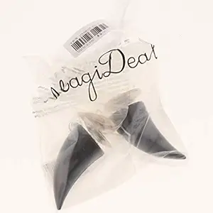 Elegant Essence 2Pcs Motorcycle Helmet Horns Devil Horns With Sucker For Harley Black