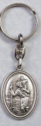 Preisvergleich Produktbild Saint Christopher. Saint Christopher Keyring. St Christopher Medal. by Keyring