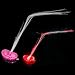 2x LED Hair Extensions Girls Gift Party Bag Clip Pony Tail Fiber Optic Light Up