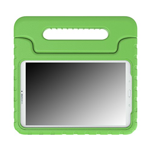 MoKo Tab E 9.6 Hülle Case - MoKo Superleicht EVA Stoßfest Kinderfreundlich Kinder Schutzhülle mit umwandelbarer Handgriff Handle und Standfunktion für Samsung Galaxy Tab E 9,6 Zoll Tablet-PC, Grün