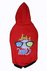 Choostix Look at Me Winter Hoodie, Red (Size 18)