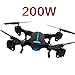 Produktbild ZCXCC Drohne Faltbare RC Drone mit 2MP HD Kamera Wifi Live Video 2.4Ghz 4 Achsen Gyro Quadcopter mit Höhe Halten Headless-Modus und 3D Flips One-Button Abheben und Landen