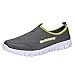 Produktbild Laufschuhe Herren Sannysis Männer Licht Turnschuhe Atmungsaktive Mesh Freizeitschuhe Walking Outdoor Sportschuhe (45, Dunkelgrau)