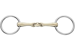 ‎HERM SPRENGER Sprenger - KK Ultra Double Jointed Loose Ring Snaffle with SST Rings, 16mm - SENSOGAN
