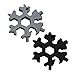 Produktbild TAOtTAO Multi-Tool-Kombination kleine tragbare Outdoor-Schneeflocke Schlüsselring Snow Keychain Tools Schneeflocke Form Schlüssel Schlüsselbund Multifunktions-Gadget (B+C(2 pcs))