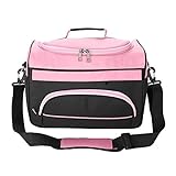 Hairdressing Tool Kit, Fashion Avant-garde Large Capacity Pro Hairdressing Hair Equipment Salon Tool Carrying Bag Travel Storage Case Bag (Rose Pink)