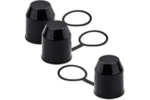 FOUTP 3Pcs Capuchon pour attelage de remorque, Remorque Attelage Boule Couverture Auto,50mm Remorque Couverture De Boule pour Camion Semi-Remorque Voiture Bateau pour Remorque
