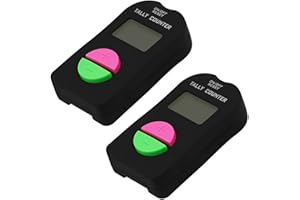 TopHomer 2 contatori elettronici per golf, calcio, digitale, nero, 6,3 x 3,4 x 1,5 cm