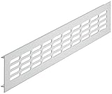 Lamellengitter mit Luftdurchlass: 89 cm2 - Länge: 500 mm - Breite: 80 mm - Stegbreite: 66 mm - Höhe: 15 mm
