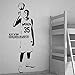 Produktbild jiushizq Echte Aufkleber Basketball Wandkunst Aufkleber Aufkleber Wohnkultur Schlafzimmer Jungen Kinderzimmer 3D Removable Grau 150 x 55 cm