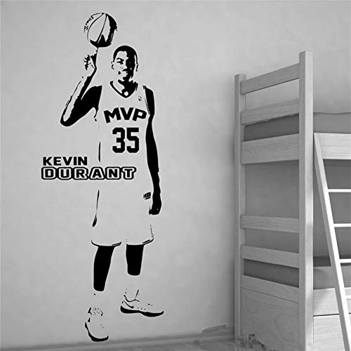 Preisvergleich Produktbild jiushizq Echte Aufkleber Basketball Wandkunst Aufkleber Aufkleber Wohnkultur Schlafzimmer Jungen Kinderzimmer 3D Removable Grau 150 x 55 cm