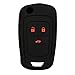 KMH Silicone Key Cover Fit for Chevrolet Cruze 3 Button Flip Key (Black with Red) RS.199.00