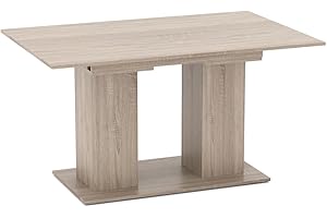 Vicco Tavolo da pranzo allungabile Dix, Sonoma, 140 x 90 cm