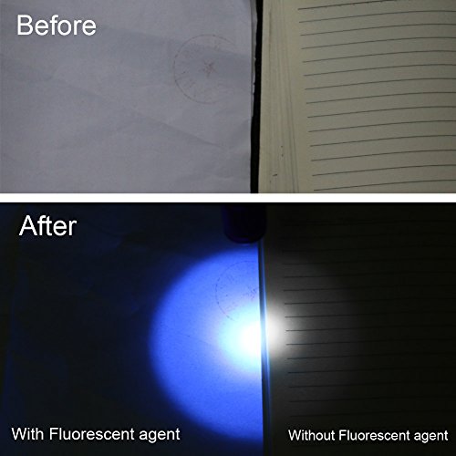 Enjoydeal LED-UV-Taschenlampe 365nm Lila Ultra Violet Licht-Fackel-Schwarzlicht-Lampen-AA Blau - 6