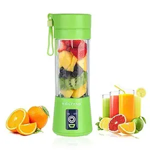Walberrie Rechargeable Portable USB Electric Blender Juice Cup Mini USB Juicer Bottle Blender for Making Juice, Shake, Smoothies (Multicolour)