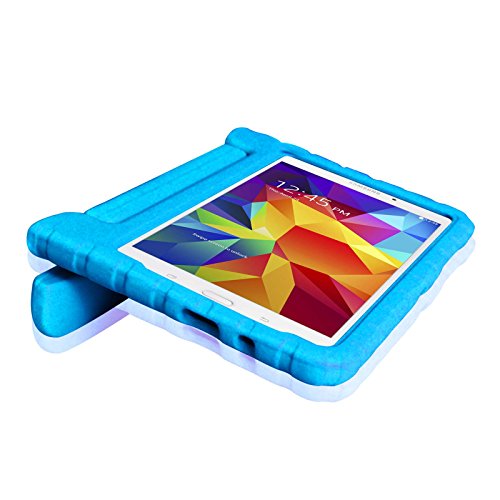 Fintie Samsung Galaxy Tab 4 7.0 Kinder Hülle – Ultra-leichte, stoßfeste und kinderfreundliche EVA Ständer Schutzhülle Tasche Case Cover mit Drehbar Handgriff für Samsung Galaxy Tab 4 7.0 (7 Zoll) T230 T235 Tablet, Blau - 4
