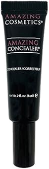 Amazing Cosmetics Amazing Concealer, full coverage long wear concealer makeup for undereye dark circles, acne, blemishes and spots, color correcting shades, melts into skin for most natural finish