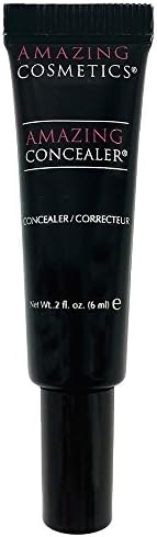 Amazing Cosmetics Amazing Concealer, full coverage long wear concealer makeup for undereye dark circles, acne, blemishes and spots, color correcting shades, melts into skin for most natural finish