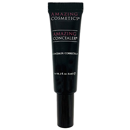 Amazing Cosmetics Amazing Concealer, full coverage long wear concealer makeup for undereye dark circles, acne, blemishes and spots, color correcting shades, melts into skin for most natural finish