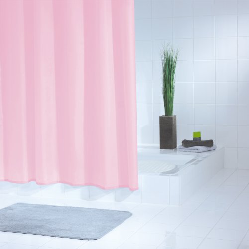 Ridder 313120-350 Duschvorhang Folie 180 x 200 cm, standard rosa inklusiv Ringe - 2