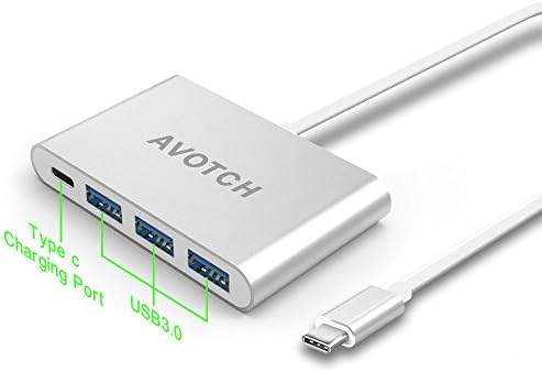 USB-C Multiport Adapter Converter, AVOTCH USB C Hub ,3.1 Type C to 3-Port USB 3.0 Hub with Power Delivery for Charging