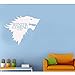 Produktbild New Removable Game of Thrones Wolf Wandtattoo Stark Winter kommt Art Vinyl Home Wandaufkleber Wohnzimmer Aufkleber 55x50 cm