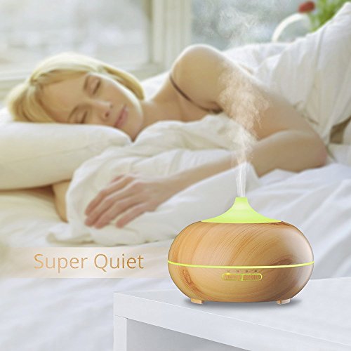 VicTsing 300ml Aroma Diffuser Luftbefeuchter Ultraschall LED Ätherische Öle Humidifier Aromatherapie Diffusor Duftzerstäuber Purifier für Schlafzimmer Büro Spa usw. - 8