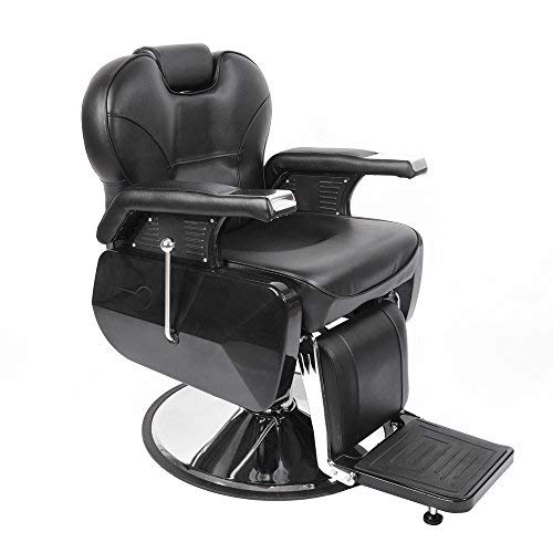Sillón peluquería barbería maquillaje tapizado pu giratorio ajustable modelo bhz8702