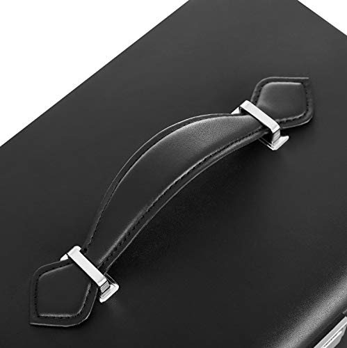 Songmics Schmuckkästchen Schmuckkoffer mit 2 Schubladen Spiegel JBC121B - 5