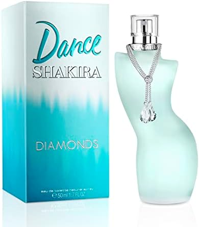 Shakira Perfumes - Dance Diamonds di Shakira, Eau de Toilette da Donna, Fragranza Floreale, Fruttata e Ambrata con Bergamotto, Lampone e Violetta - 50 ml