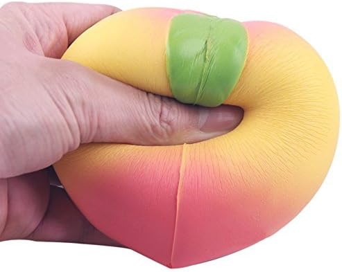 Bloomood 4" Slow Rising Bread Scented Kawaii Jumbo Peach Squishy