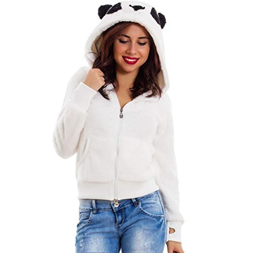 Download Rovinci Femme Manteau Essentiel d'hiver Panda Modèle Sweat à Capuche Tops Fluffy Zipper Tissu Confortable Coton et Download Rovinci Femme Manteau Essentiel d'hiver Panda Modèle Sweat à Capuche Tops Fluffy Zipper Tissu Confortable Coton et