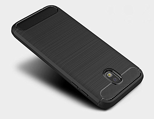 Funda Silicona Samsung Galaxy J5 2017   J530  DeepELE Colorido Suave Ultra Ligero Delgado Prueba Golpes Moda Cepillado Caso Trasera Protecci  n  Rojo