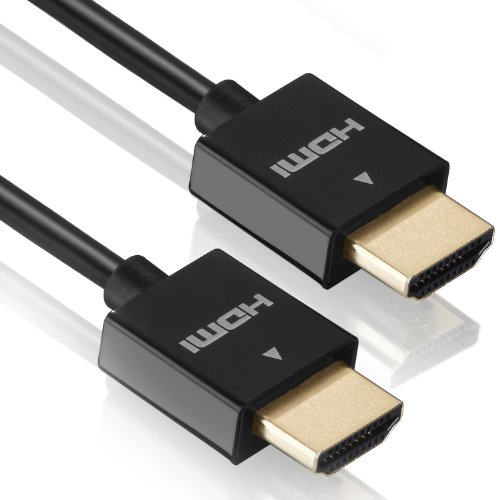deleyCON 1,5m HDMI Kabel SLIM High Speed mit Ethernet (Neuster Standard) 3D 4K ULTRA HD SUPER flexibel