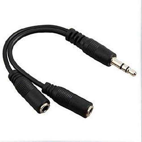 Preisvergleich Produktbild Fliyeong Headset-Mikrofon-Splitter-Adapter 3,5-mm-Verlängerungskopfhörerkabel für PS4-Controller, Xbox One, Laptop, MacBook