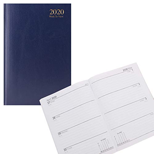 2020 3183 - Agenda semanal (A5, tapa dura), color azul marino