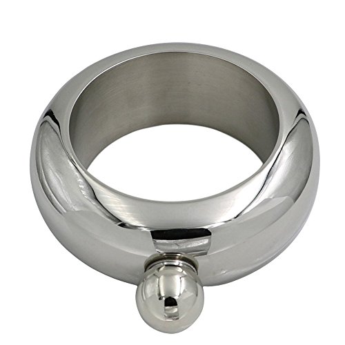 lanshulan 304 Edelstahl Armband Flachmann und Trichter Set 3,5 Oz - 4