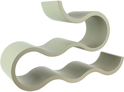 La Chaise Longue 37-1 K-036 Wood Wave Design Wine Rack for 6 Bottles