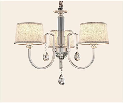 ALUK-Nordic restaurant linen shade crystal chandeliers, Jane European bedroom studio wrought iron chandelier