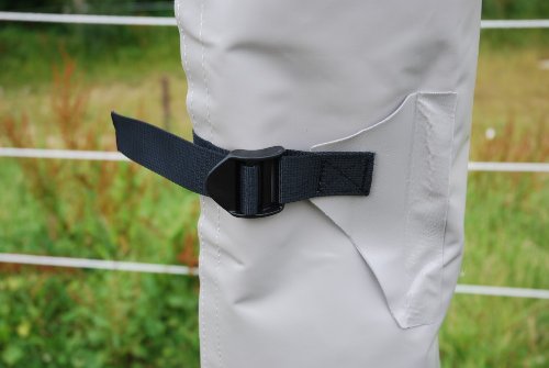 Abdeckhaube Schutzhülle Haube Hülle Schutz für Wäschespinne mit Dehnungsfalte und Fixierriemen ø22 x 180 cm – aus LkW-Plane - 6