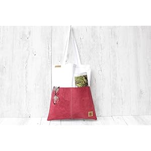 Tote Bag KORK weiß & pink VEGAN